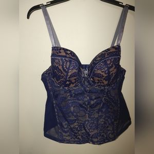 Purple lace bustier